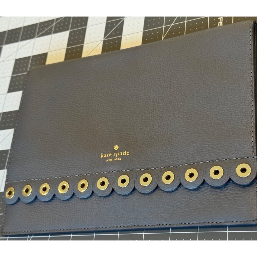 Kate Spade New York Envelope Clutch scalloped accent minimalist chic